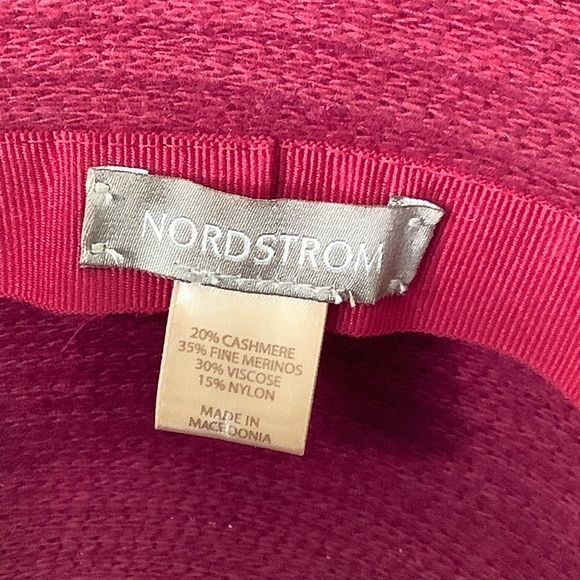 Nordstrom cashmere blend Wine bucket hat size OSFM EUC main image 9